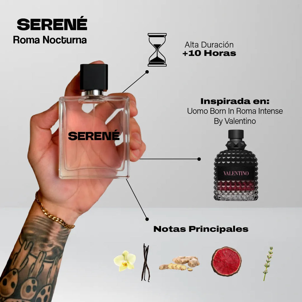 Serené Le Parfum S023 Inspirada en Uomo Born In Roma Intense By Valentino — vista 2