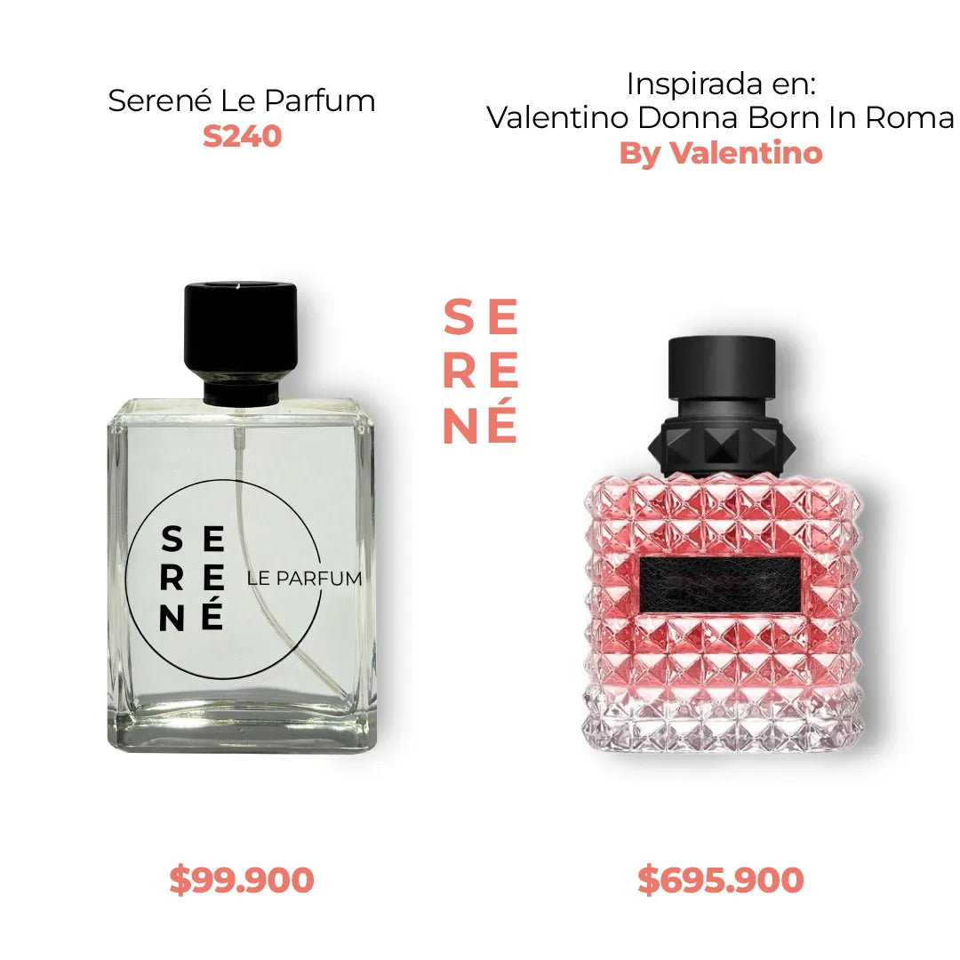 Serené Le Parfum S240 Inspirada Valentino Donna Born In Roma By Valentino (Kit 50 ml)