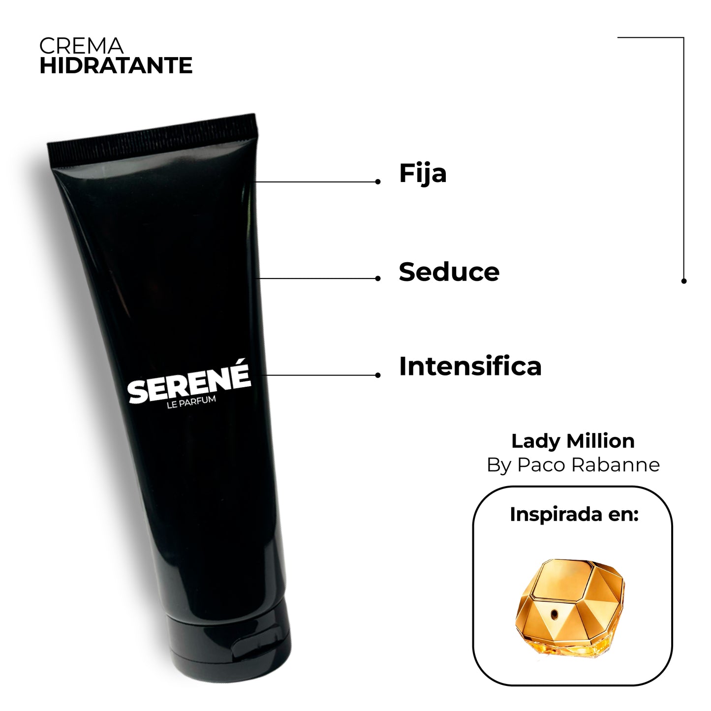 Crema Hidratante Serené C234 Inspirada en Lady Millon By Paco Rabanne