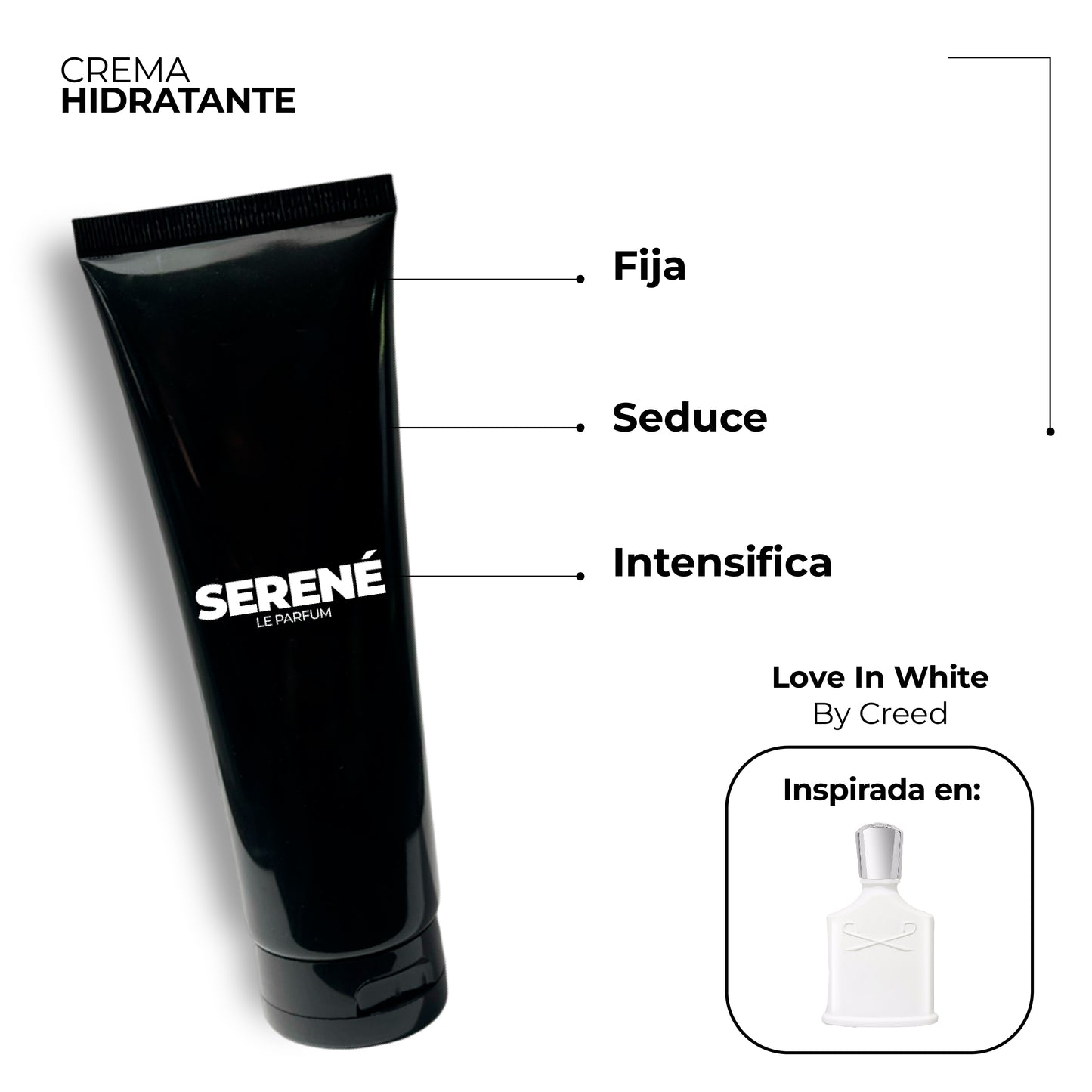 Crema Hidratante Serené C243 Inspirada en Love In White By Creed