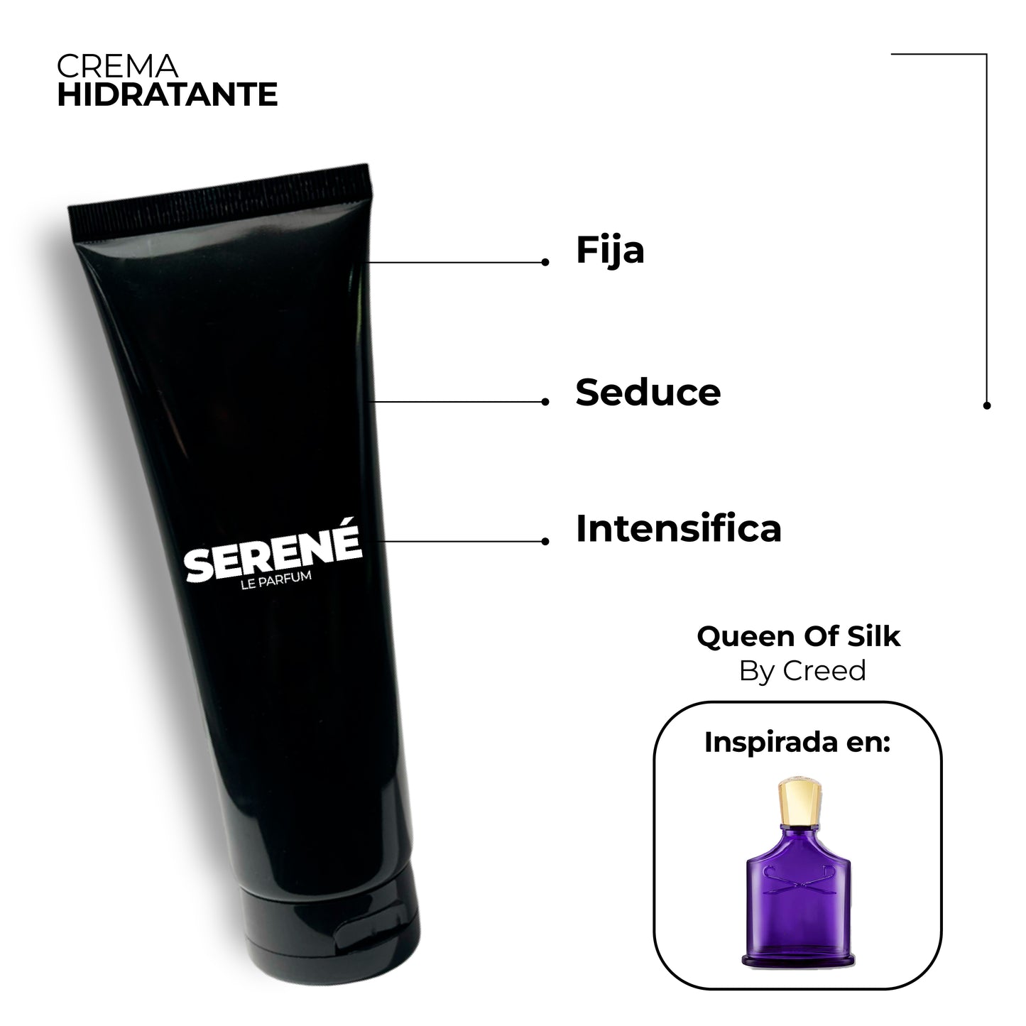 Crema Hidratante Serené C248 Inspirada en Queen Of Silk By Creed