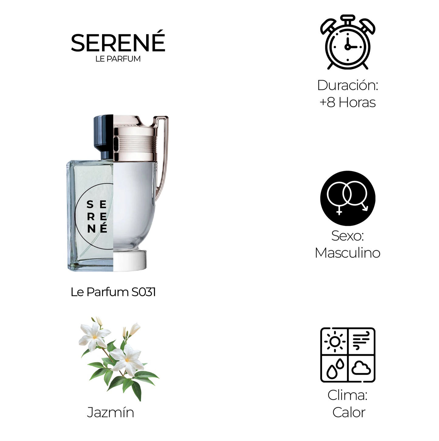 Serené Le Parfum S034 - inspirada en Invictus por Paco Rabanne