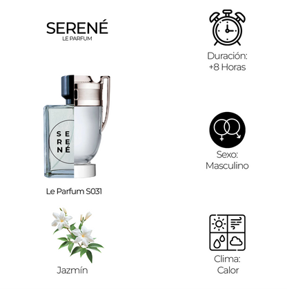 Serené Le Parfum S034 - inspirada en Invictus por Paco Rabanne
