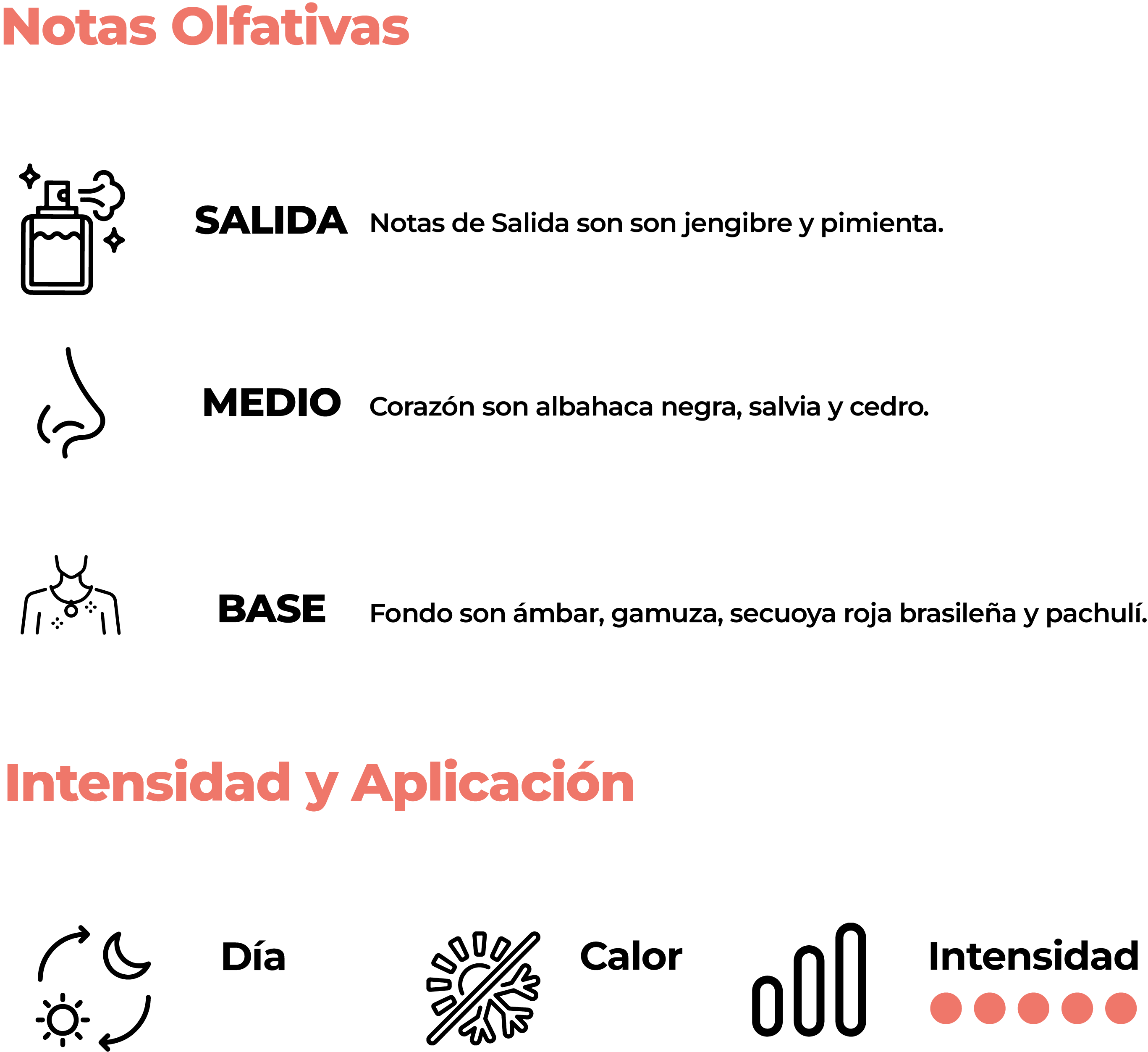 Intensidad y aplicación