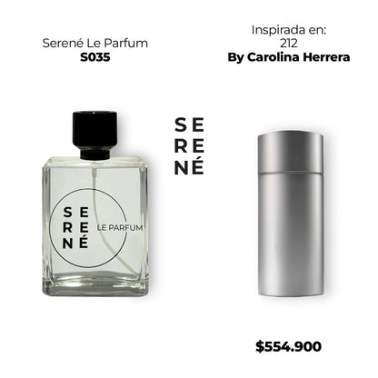 Serené Le Parfum S035 - Inspirada en 212 por Carolina Herrera - 30 ml