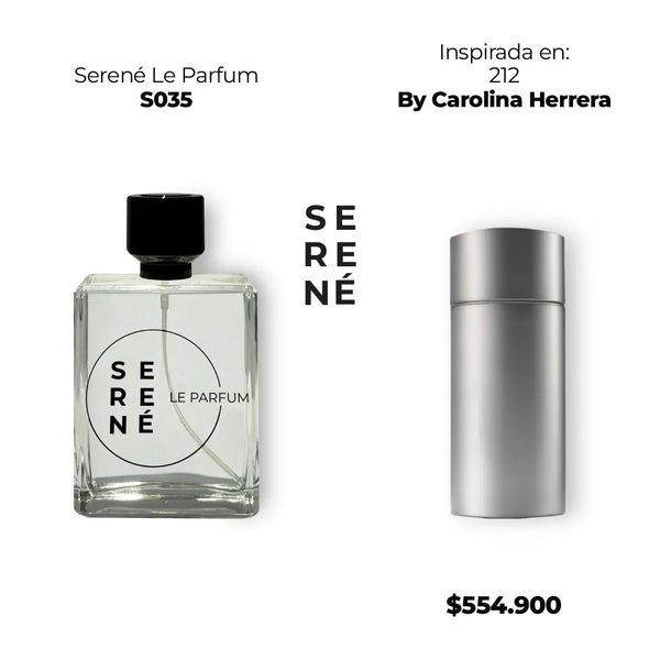 Serené Le Parfum S035 - Inspirada en 212 por Carolina Herrera - 30 ml