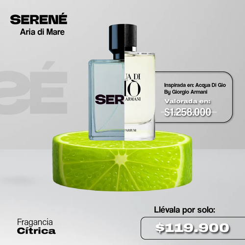 Serené Le Parfum S033 - inspirada en Acqua Di Gio por Giorgio Armani