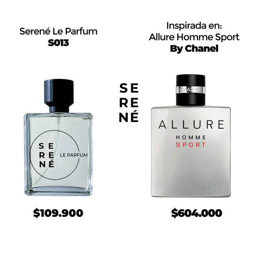 Serené Le Parfum S013 Inspirada en Allure Homme Sport By Chanel (Kit 50 ML)