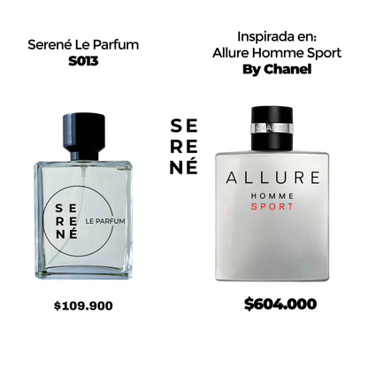 Serené Le Parfum S013 Inspirada en Allure Homme Sport By Chanel (50 ML POR 168)