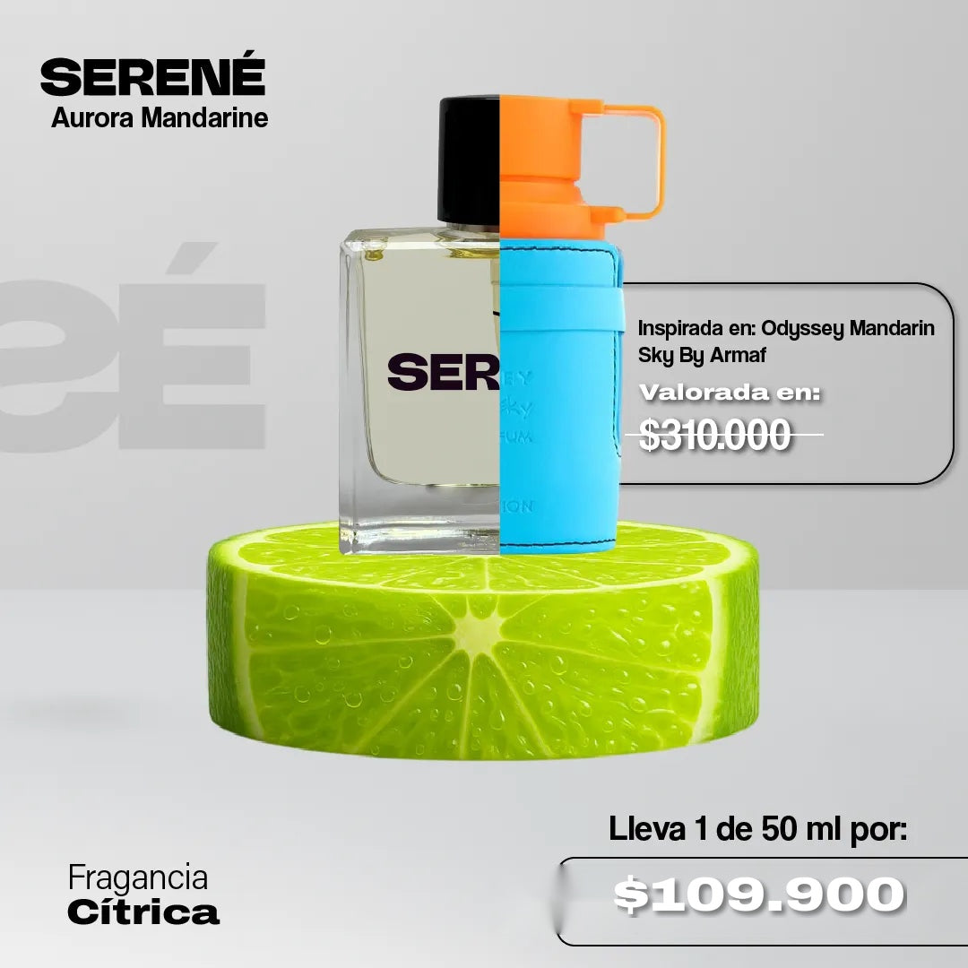 Serené Le Parfum S014 Inspirada en Odyssey Mandarin Sky By Armaf (Kit 50 ML)