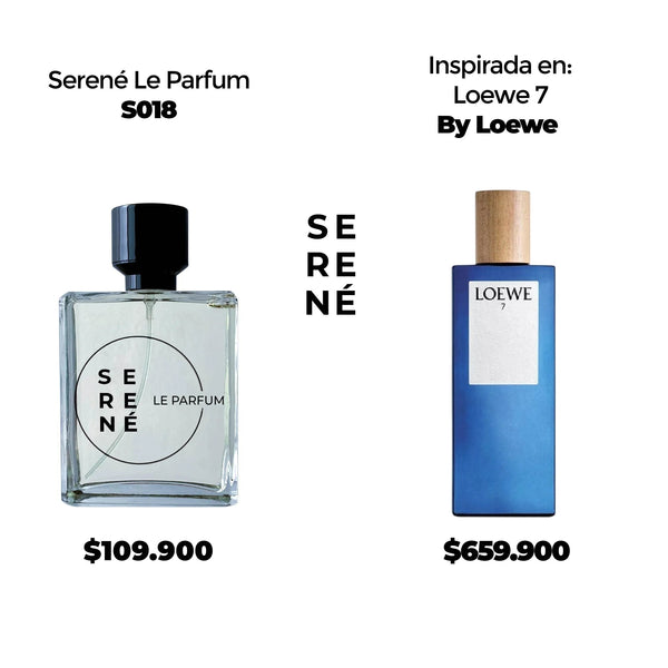 Serené Le Parfum S018 Inspirada en Loewe 7 By Loewe (Kit 50 ML)