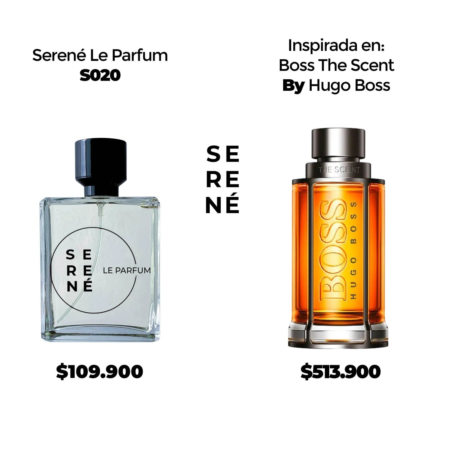 Serené Le Parfum S020 Inspirada en The Scent For Men By Hugo Boss (Kit 50 ML)