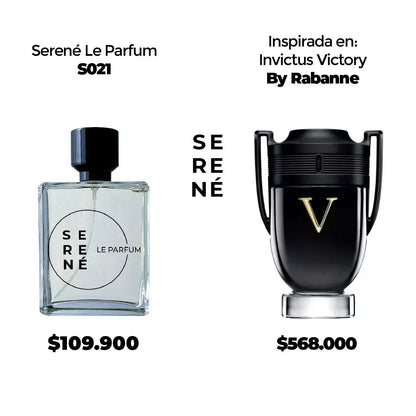 Serené Le Parfum S021 Inspirada en Invictus Victory By Paco Rabanne (Kit 50 ML)