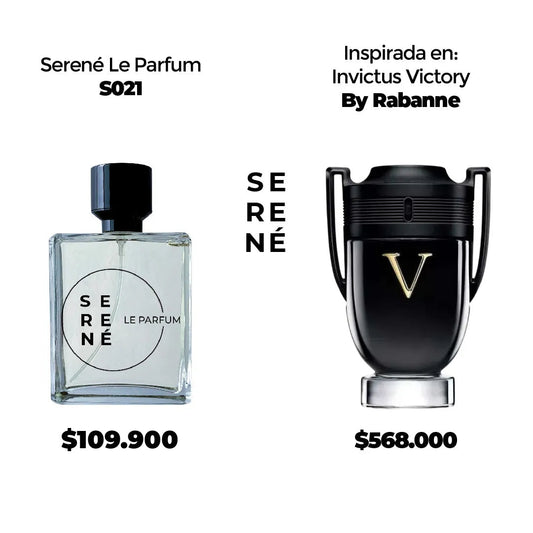 Serené Le Parfum S021 Inspirada en Invictus Victory By Paco Rabanne (Kit 50 ML)