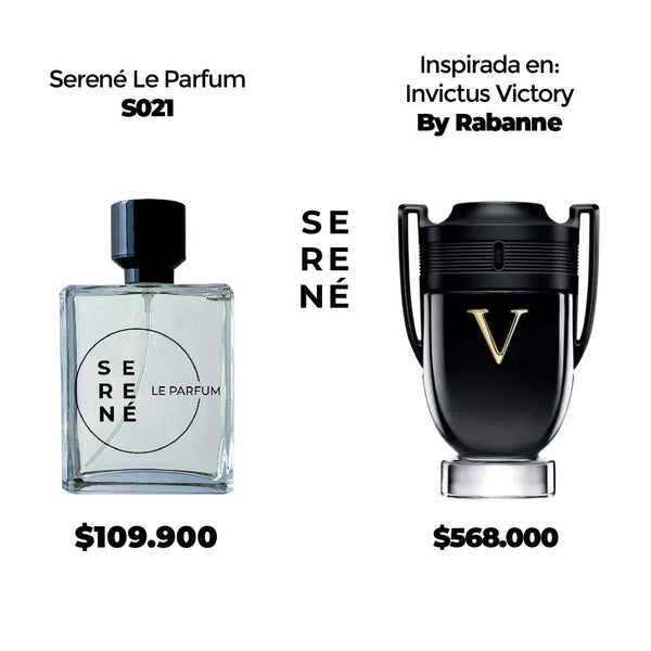 Serené Le Parfum S021 Inspirada en Invictus Victory By Paco Rabanne (Kit 50 ML)