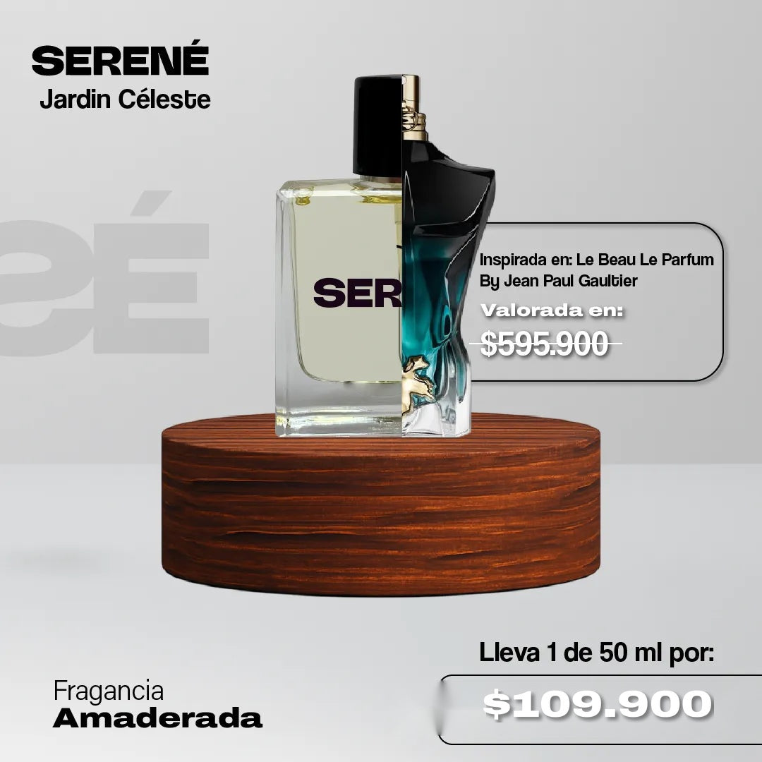 Serené Le Parfum S029 Inspirada en Le Beau Le Parfum By Jean Paul Gaultier (Kit 50 ML)