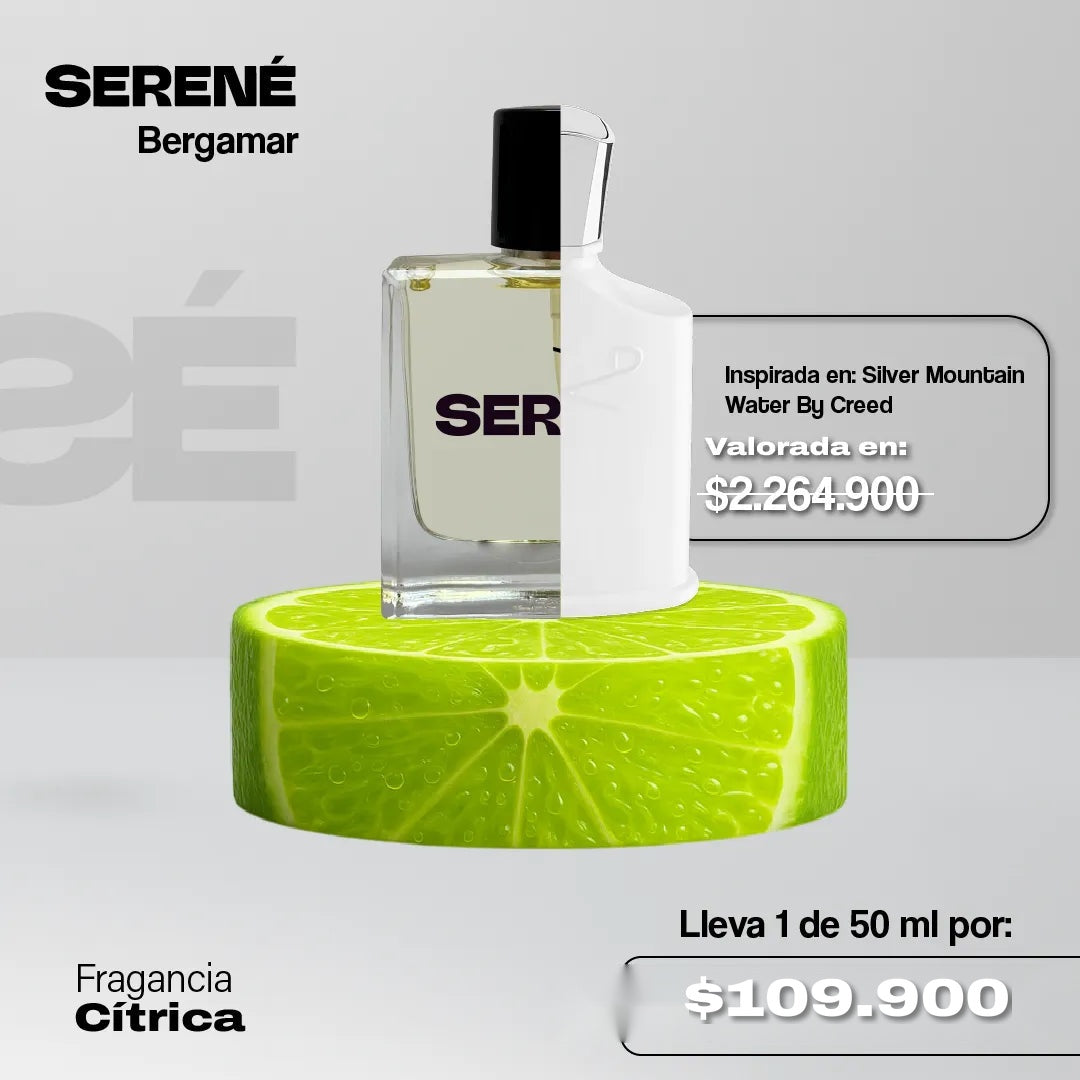 Serené Le Parfum S032 50ml - Inspirada en Silver Mountain Water por Creed (Kit 50 ml)