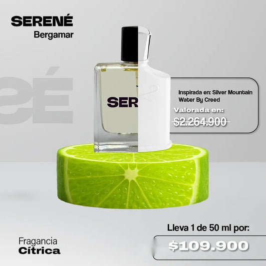 Serené Le Parfum S032 50ml - Inspirada en Silver Mountain Water por Creed (Kit 50 ml)
