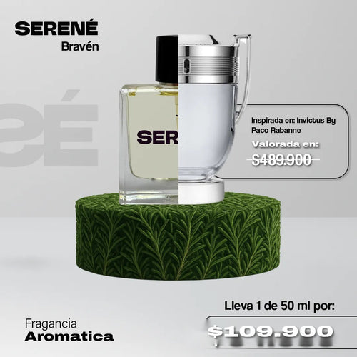 Serené Le Parfum S034 - inspirada en Invictus por Paco Rabanne (Kit 50 ml)