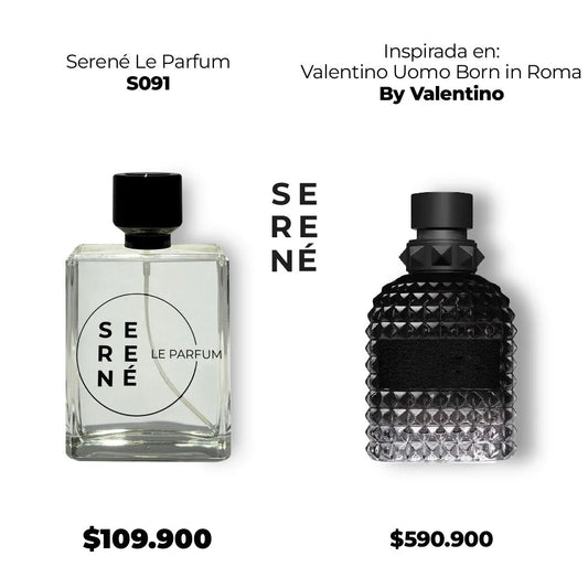 Serené Le Parfum S091 Inspirada en Valentino Uomo Born in Roma By Valentino (Kit 50 ml)