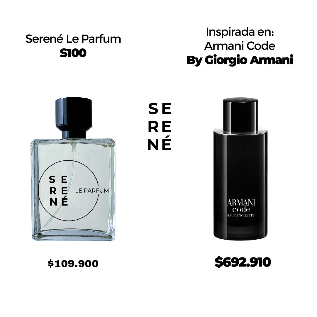 Serené Le Parfum S035 Inspirada en Armani Code By Giorgio Armani (50 ML POR 168)