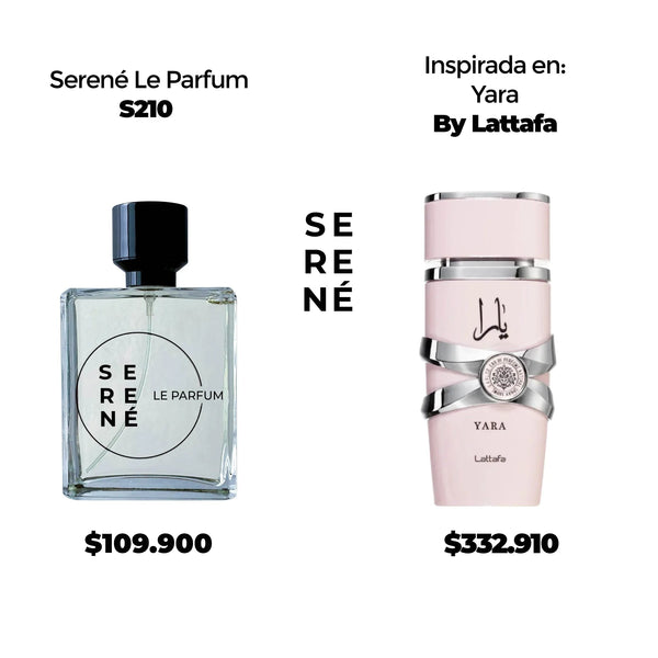 Serené Le Parfum S210 Inspirada en Yara Femenina By Lataffa (Kit 50 ML)