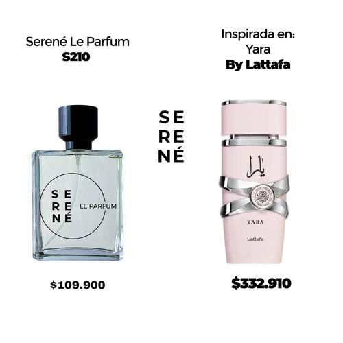 Serené Le Parfum S210 Inspirada en Yara Femenina By Lataffa (50 ML POR 168)