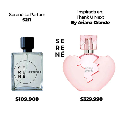 Serené Le Parfum S211 Inspirada en Thank U Next By Ariana Grande (Kit 50 ML)