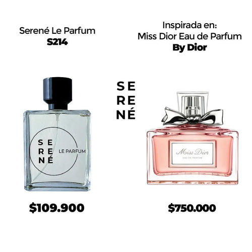 Serené Le Parfum S214 Inspirada en Miss Dior EAU de Parfum By Dior (Kit 50 ML)