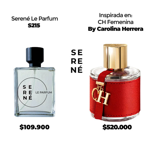Serené Le Parfum S215 Inspirada en CH Femenina By Carolina Herrera (Kit 50 ML)