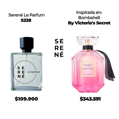 Serené Le Parfum S228 Inspirada en Bombshell By Victoria's Secret (Kit 50 ML)
