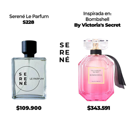Serené Le Parfum S228 Inspirada en Bombshell By Victoria's Secret (Kit 50 ML)