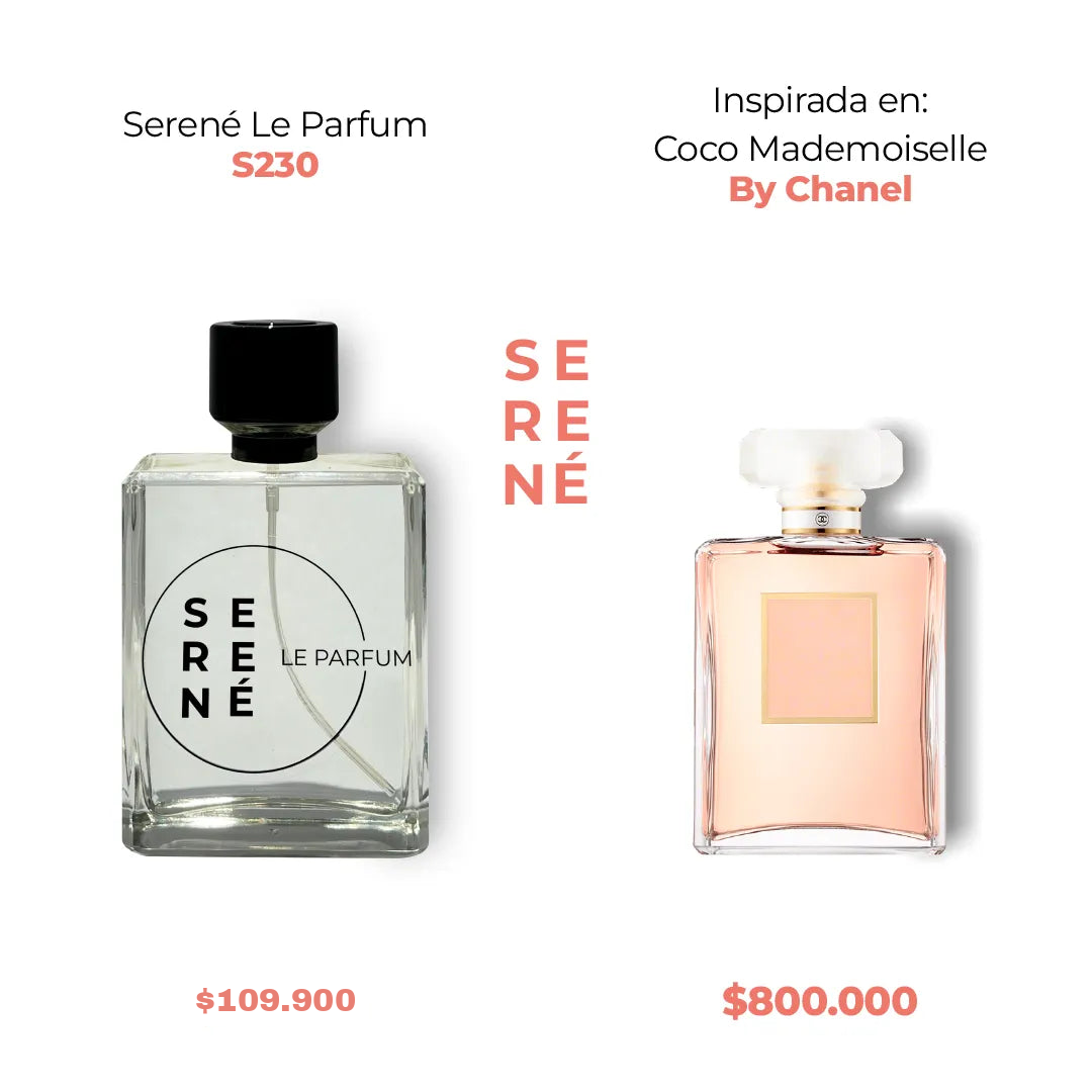 Serené Le Parfum S230 - Inspirada en Coco Mademoiselle por Chanel (50 ML POR 168)