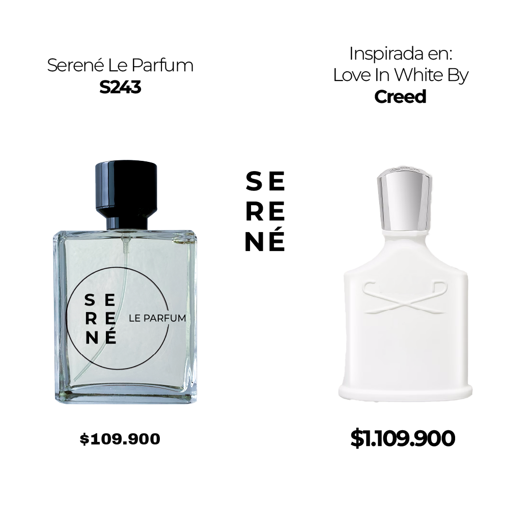 Serené Le Parfum S243 Inspirada en: Love In White By Creed (50 ML POR 168)