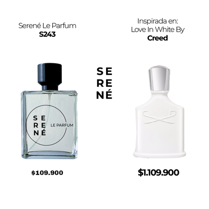 Serené Le Parfum S243 Inspirada en: Love In White By Creed (50 ML POR 168)