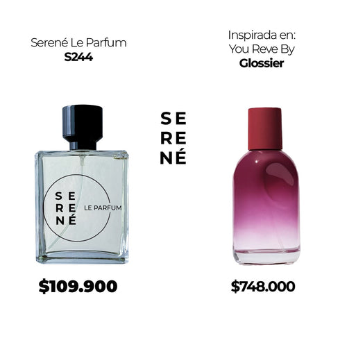 Serené Le Parfum S244 Inspirada en: You Reve By Glossier (Kit 50 ML)