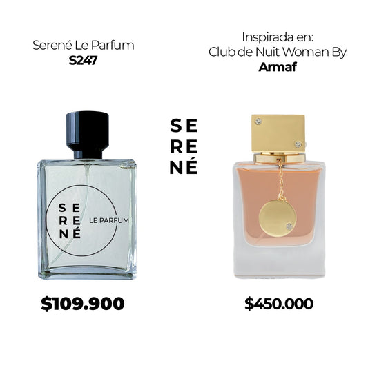 Serené Le Parfum S247 Inspirada en: Club de Nuit Woman By Armaf (Kit 50 ML)