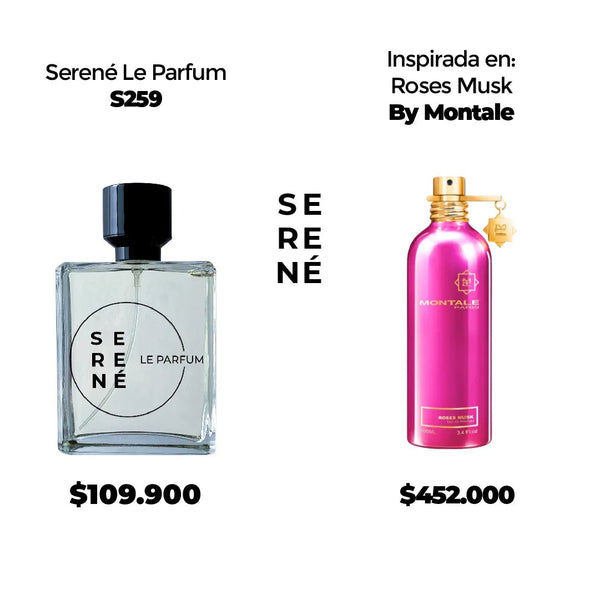 Serené Le Parfum S259 Inspirada en Roses Musk By Montale (Kit 50 ML)