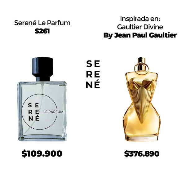 Serené Le Parfum S261 Inspirada en Gaultier Divine By Jean Paul Gaultier (Kit 50 ML)