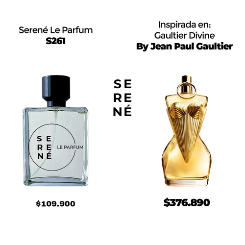 Serené Le Parfum S261 Inspirada en Gaultier Divine By Jean Paul Gaultier (50 ML POR 168)
