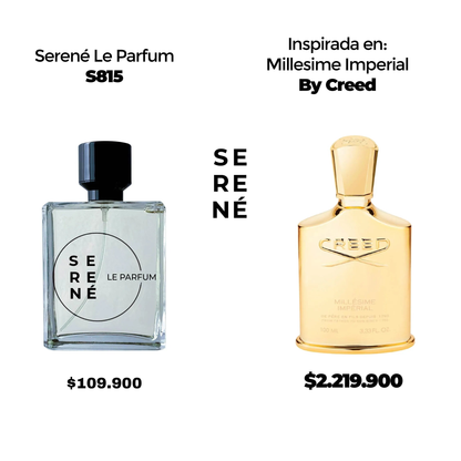 Serené Le Parfum S815 Inspirada en Milesime Imperial By Creed (50 ML POR 168)