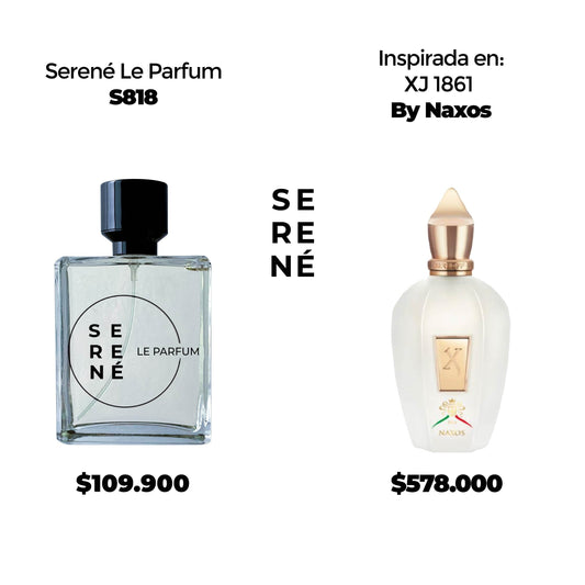 Serené Le Parfum S818 Inspirada en  XJ 1861 Naxos By Xerjoff (Kit 50 ML)