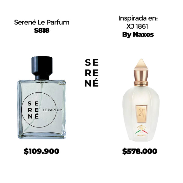 Serené Le Parfum S818 Inspirada en  XJ 1861 Naxos By Xerjoff (Kit 50 ML)