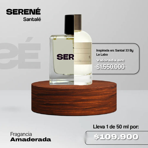 Serené Le Parfum S841 Inspirada en Santal 33 By Le Labo (Kit 50 ml)
