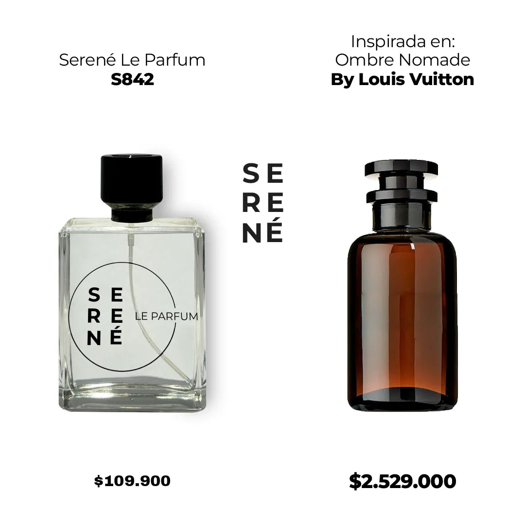 Serené Le Parfum S842 Inspirada en Ombre Nomade By Louis Vuitton (50 ML POR 168)