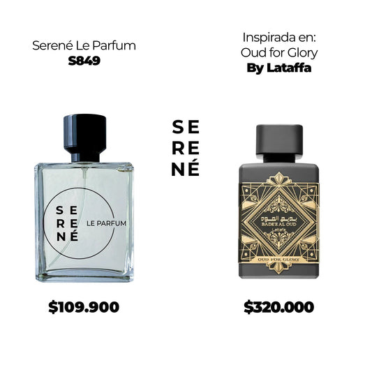 Serené Le Parfum S849 Inspirada en Bade'e al Oud For Glory By Lataffa (50 ML)