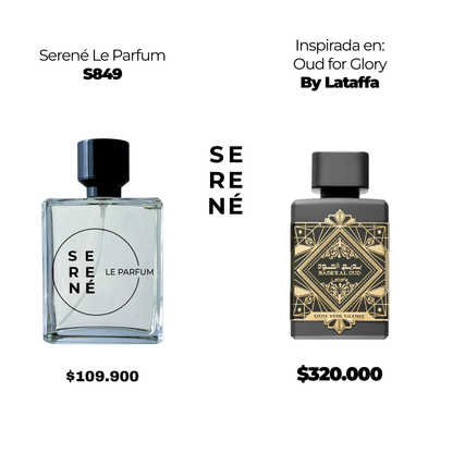 Serené Le Parfum S849 Inspirada en Bade'e al Oud For Glory By Lataffa (50 ML POR 168)