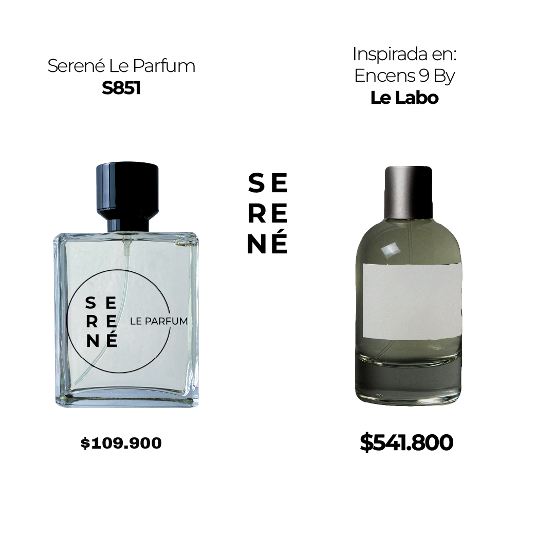 Serené Le Parfum S844 Inspirada en: Encens 9 By Le Labo (50 ML POR 168)