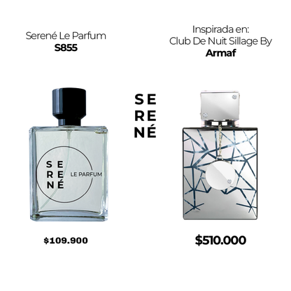 Serené Le Parfum S855 Inspirado en: Club De Nuit Sillage By Armaf (50 ML POR 168)