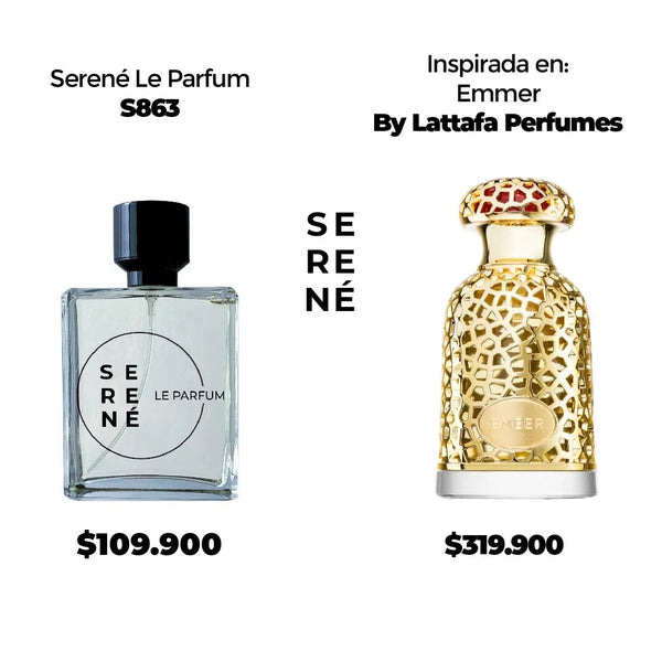 Serené Le Parfum S863 Inspirada en Emeer By Lattafa (Kit 50ML)